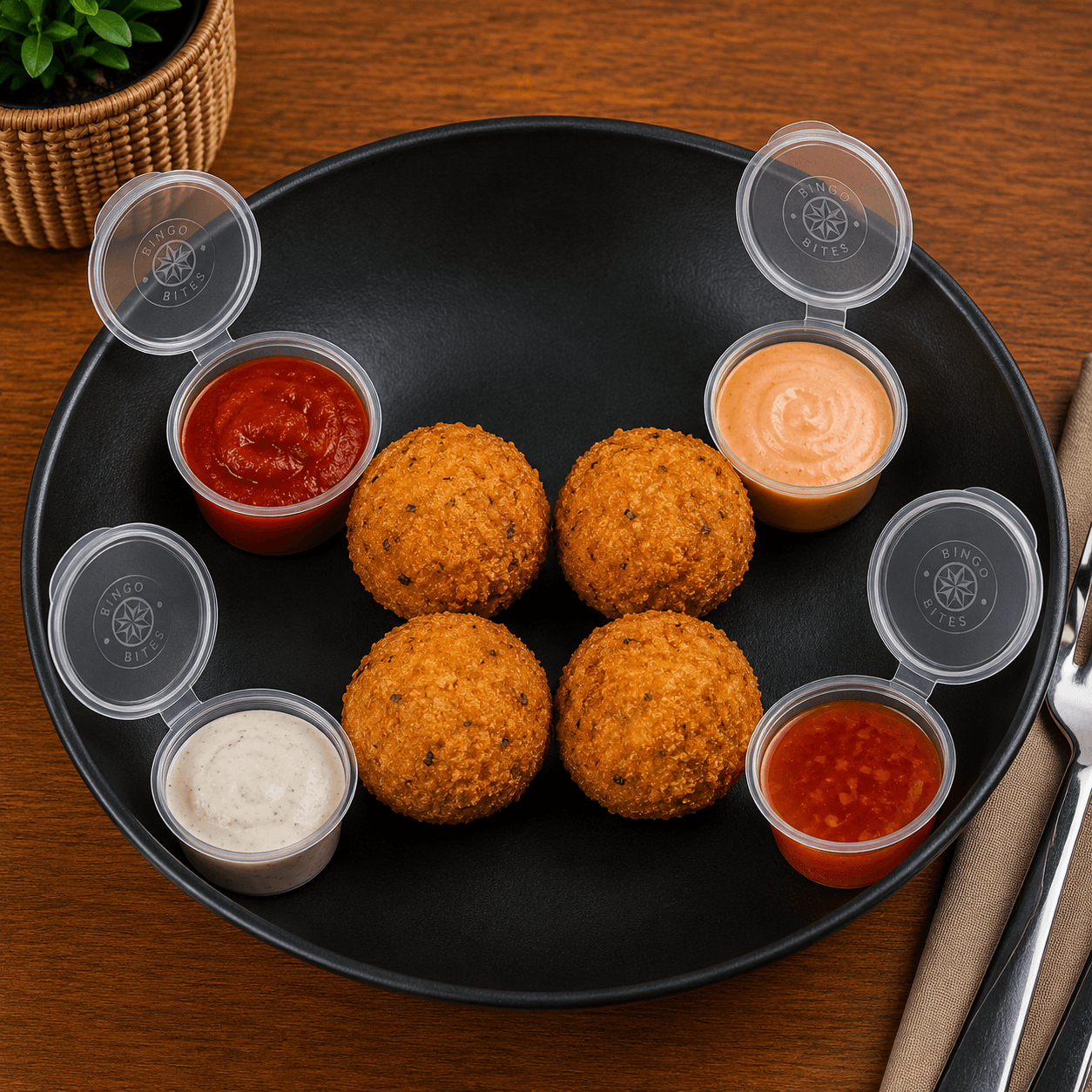 BACON FETA PUMPKIN ARANCINI (4 PCS)