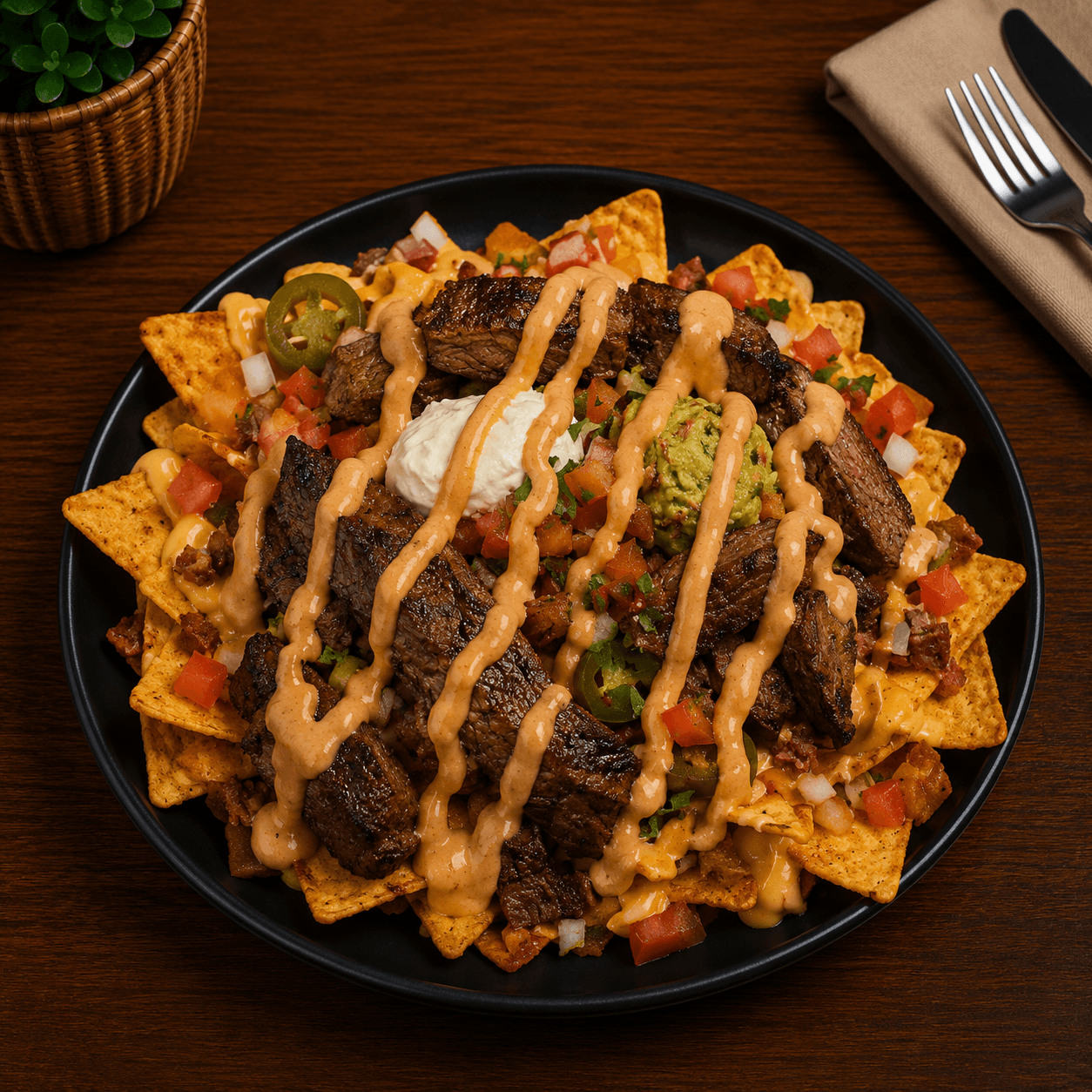 Salsa Steak Nachos